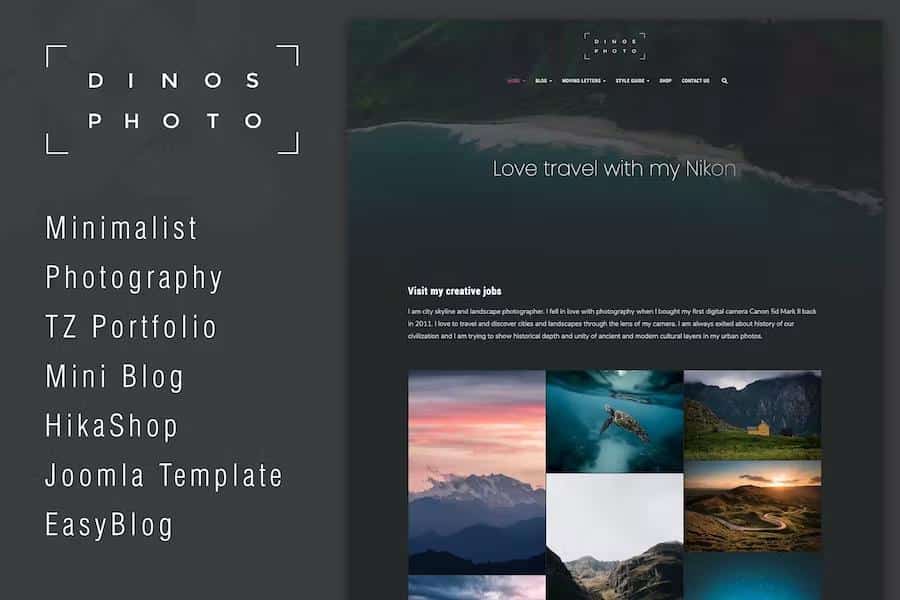 Dino - Creative Portfolio Joomla Template