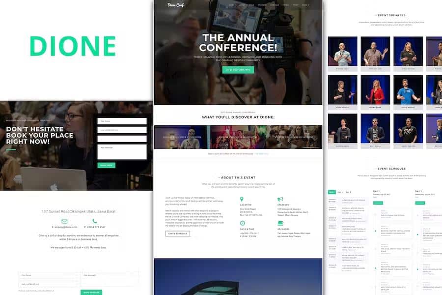 Dione - Conference & Event WordPress Theme