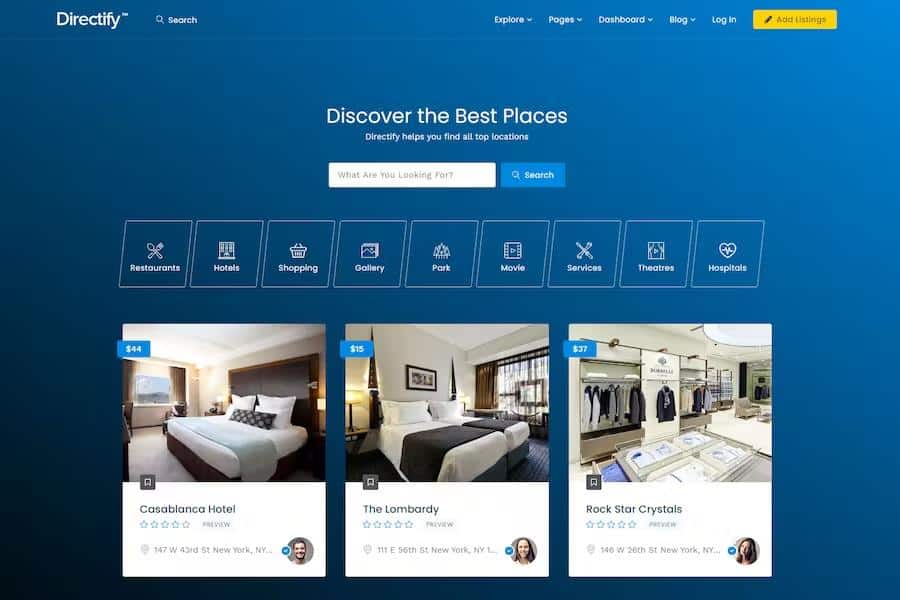 Directify - Directory HTML Template