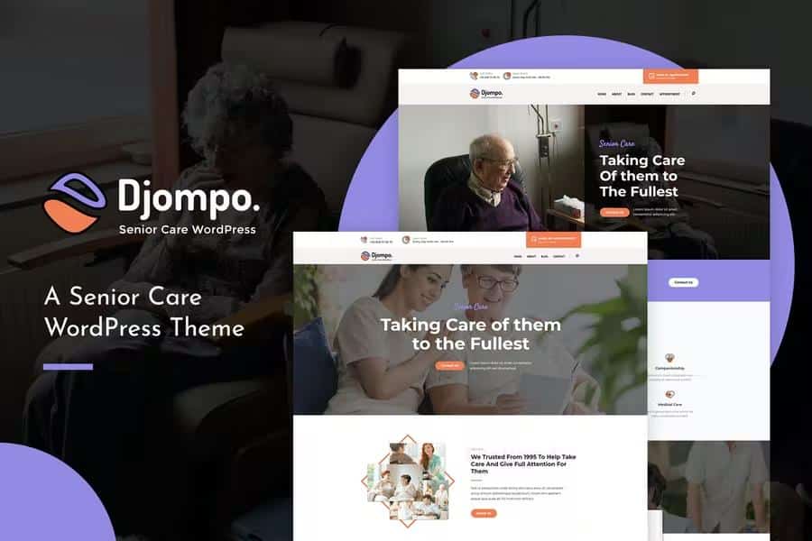 Djompo - Senior Care WordPress Theme - Health & Beauty