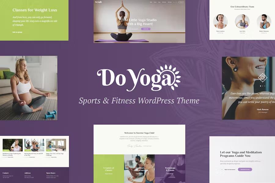 Do Yoga - Fitness Studio & Pilates Club WordPress Theme