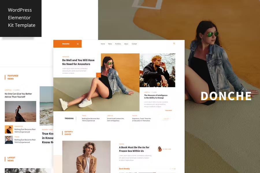 Preview image for Donche - News & Magazine Template Kit