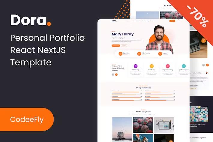 Dora - Personal Portfolio React NextJS Template