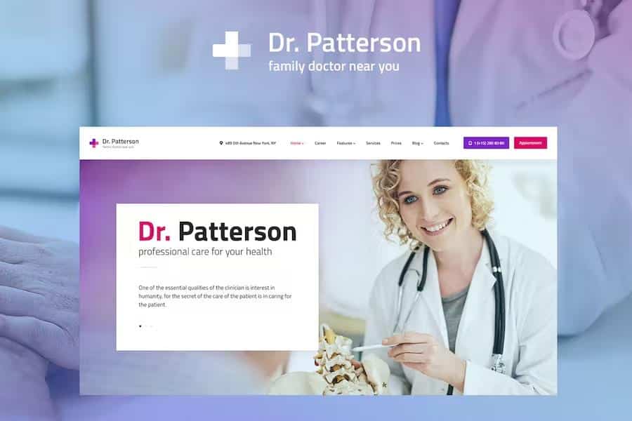 Dr.Patterson - Medicine & Healthcare Doctor WordPress Theme