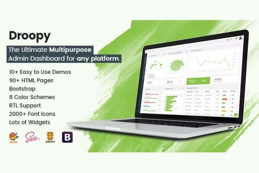 Droopy - Multipurpose Bootstrap Admin Dashboard Template + UI Kit