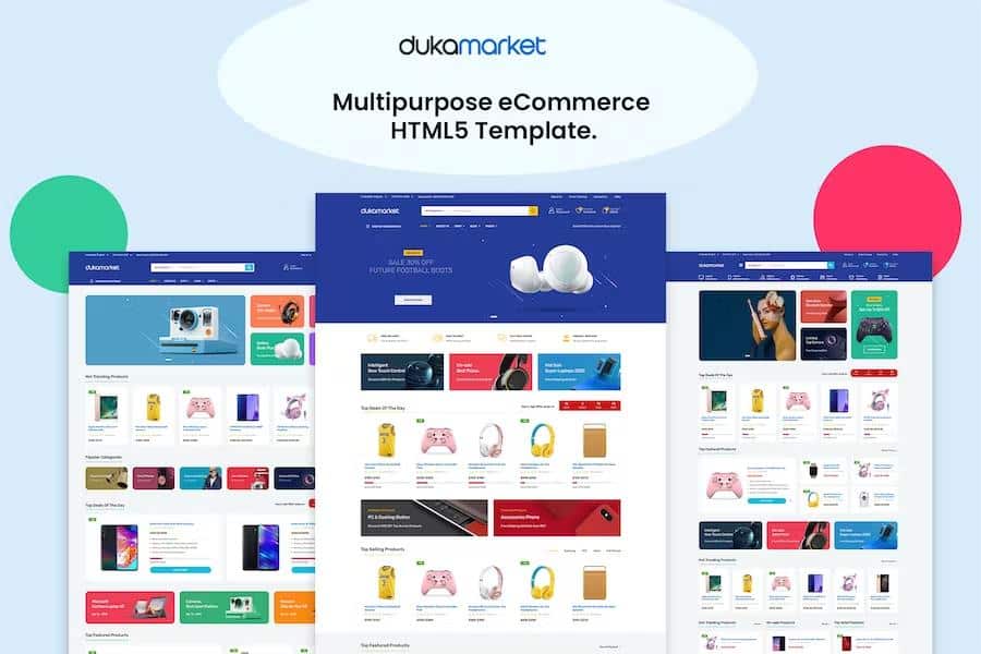 DukaMarket - Multipurpose eCommerce HTML5 Template listing image
