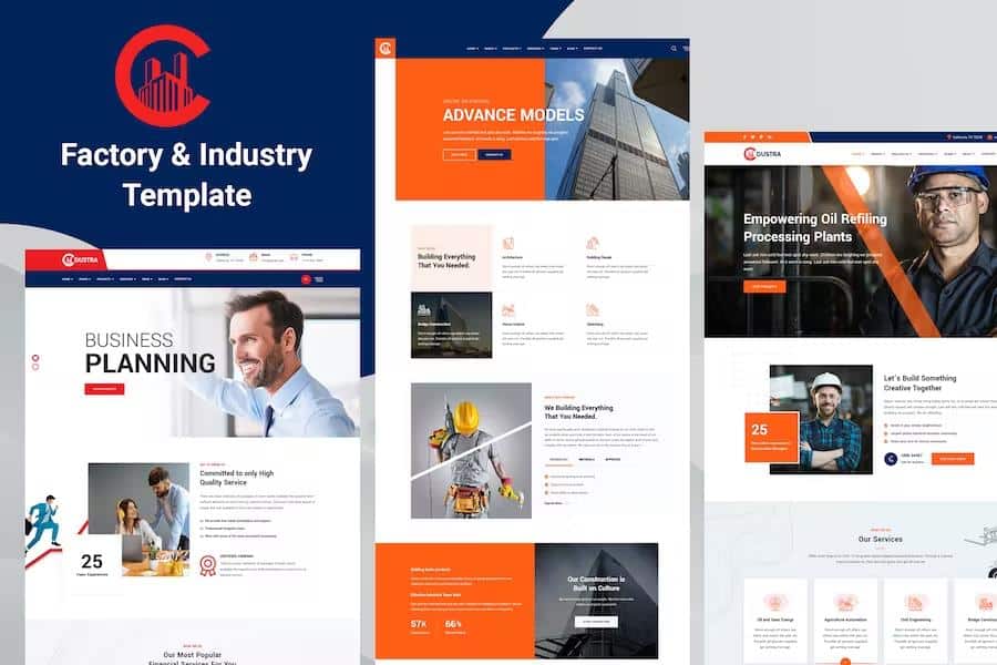 Dustra - Factory & Industry Template