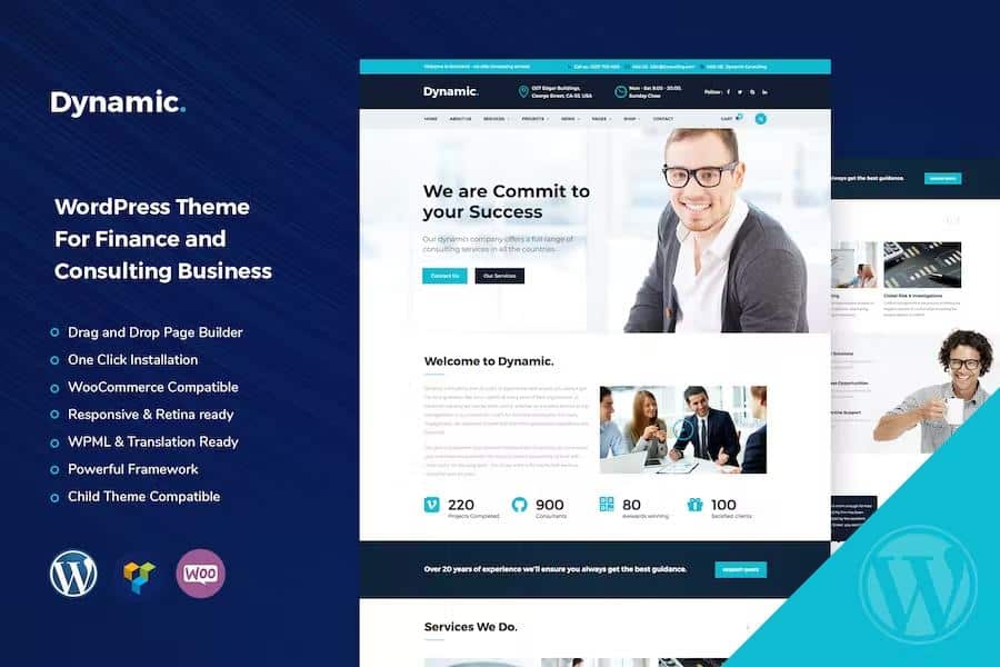 Dynamic - Finance and Consulting Business WordPress Theme