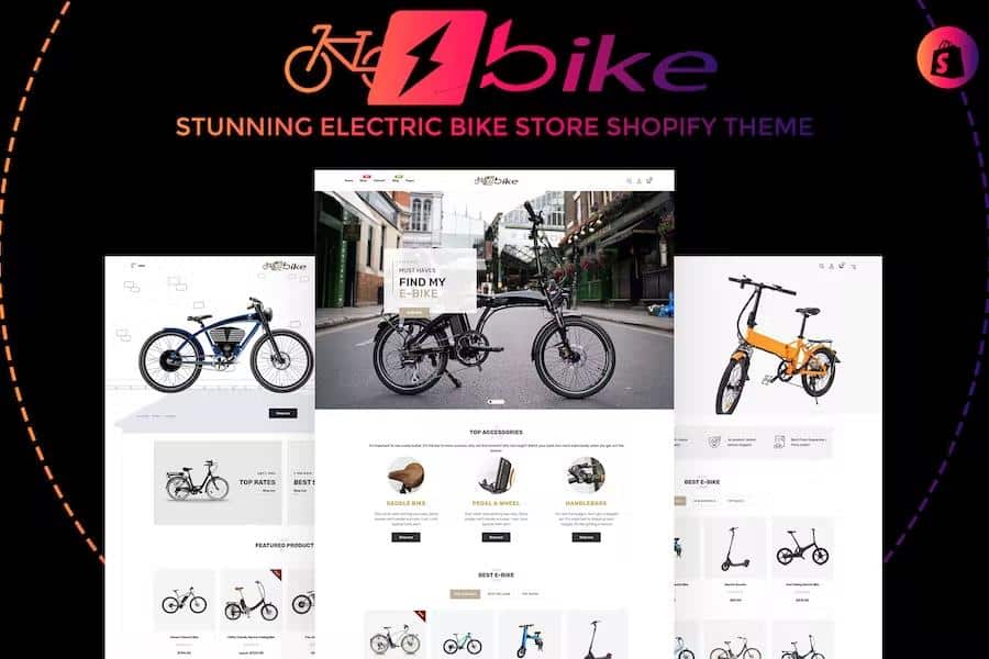 E-Bike - Stunning Electric Bicycle Store Responsive Shopify Theme