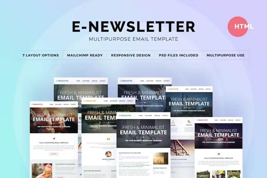 E-Newsletter - Multipurpose  Email Template