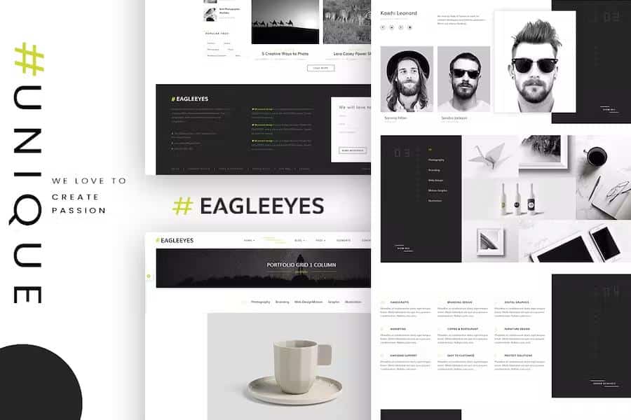 EAGLEEYES - Creative multipages and One page HTML5 Template