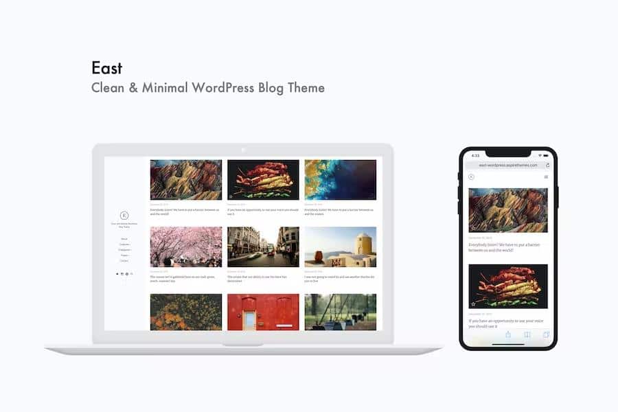 East - Clean & Minimal WordPress Blog Theme