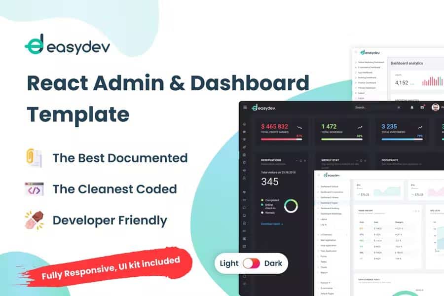 EasyDev - React Redux BS5 Admin & Dashboard Template + Figma