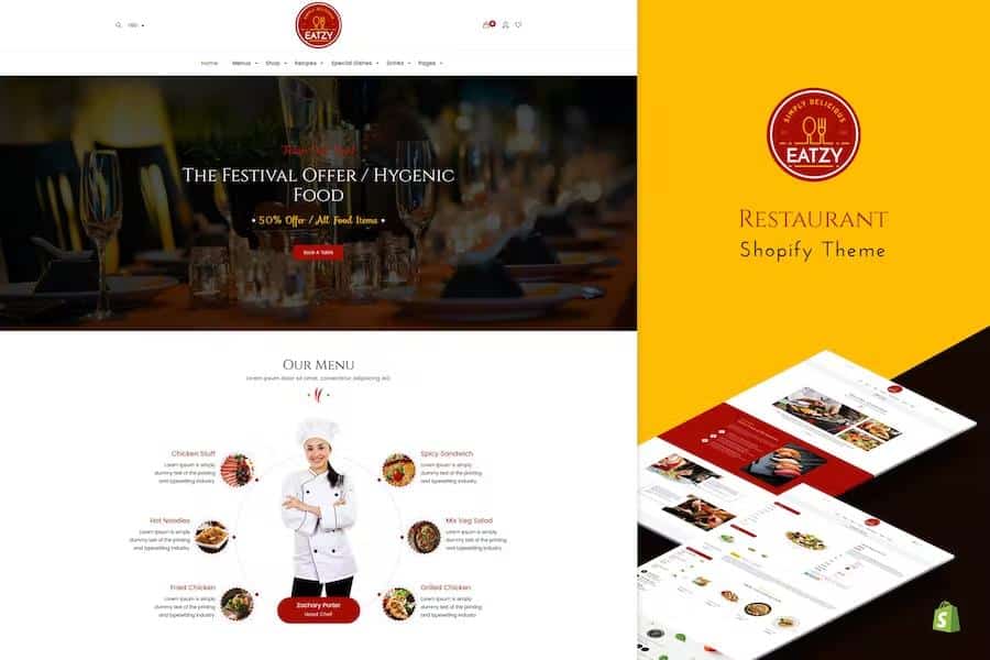 Eatzy - Bakery, Cafe and Cake Shop Shopify Theme