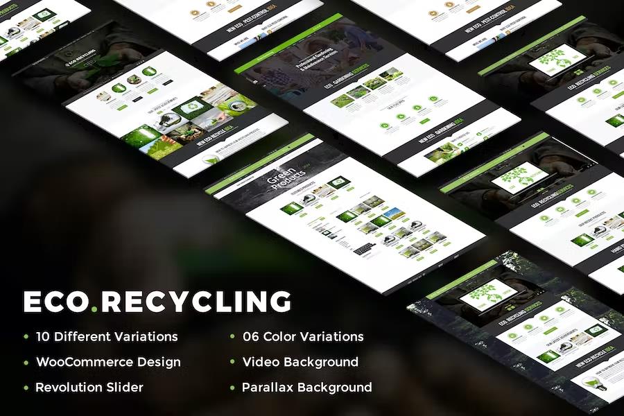 Product preview supplied for Eco Recycling - A Multipurpose Template