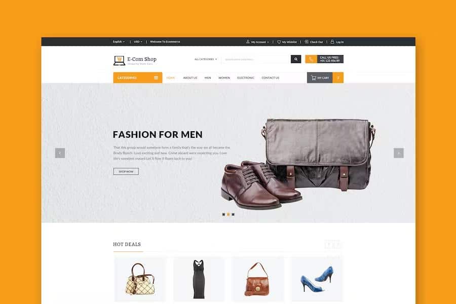 Ecom - Responsive eCommerce HTML Template