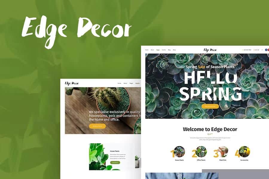 Edge Decor - A Modern Gardening & Landscaping WordPress Theme