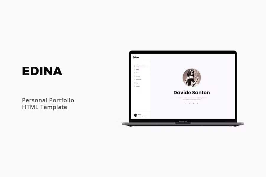 Edina - Personal Portfolio React Template + RTL