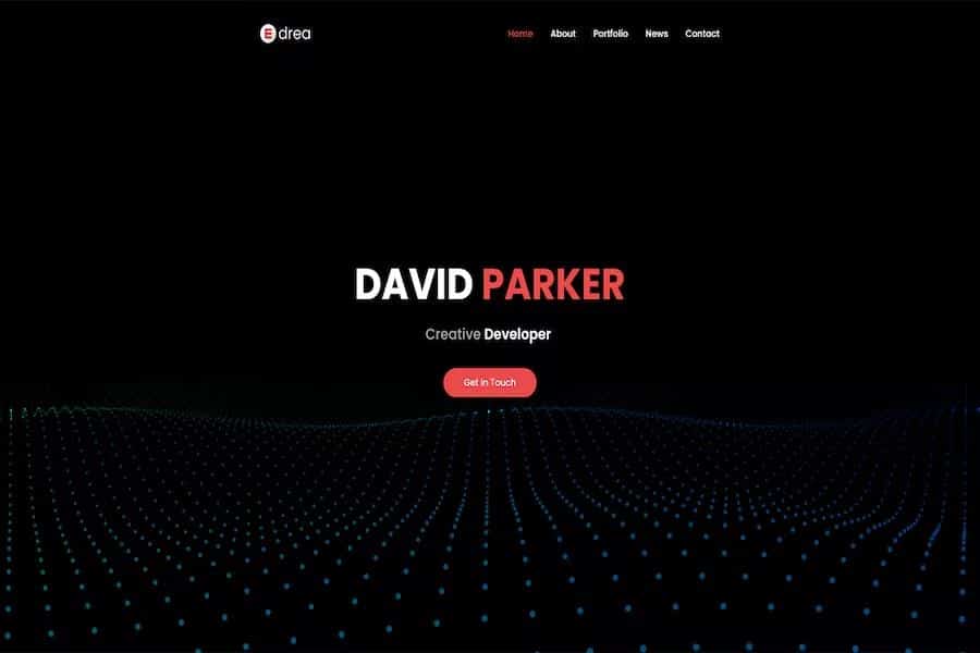 Edrea - Personal Portfolio HTML Template