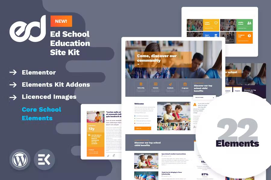 EdSchool - Education Template Kit listing image
