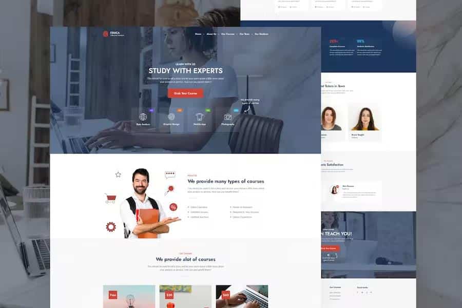 Educa - Landing Page Template product preview