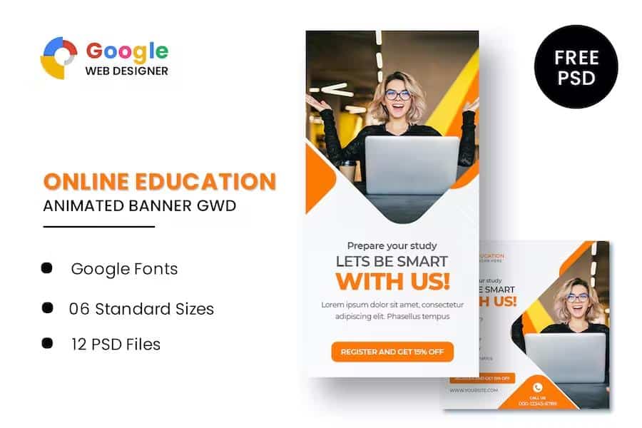 Education Animated Banner GWD