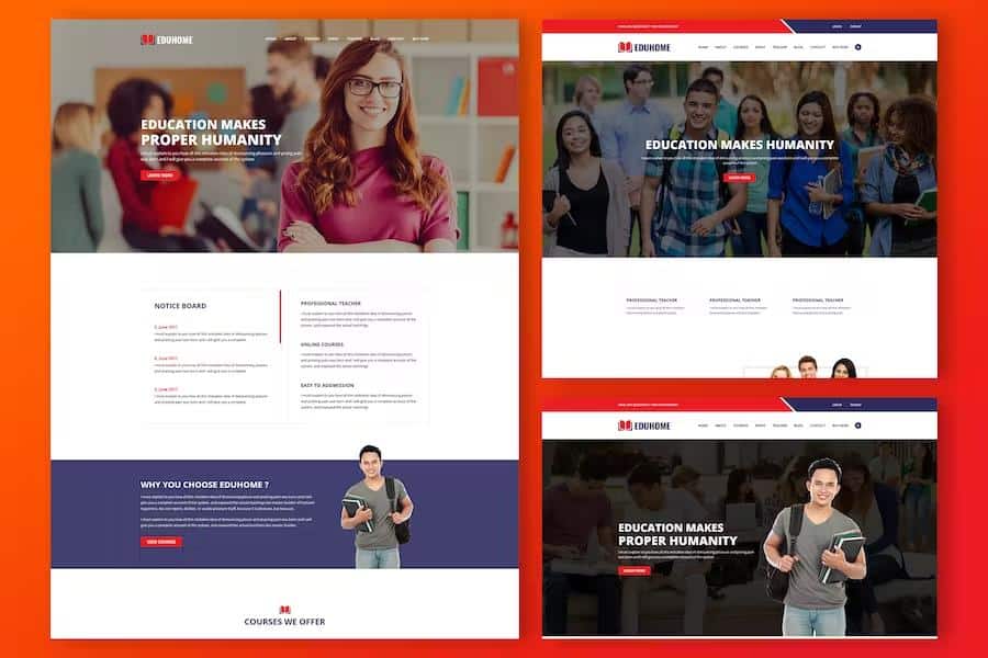 Eduhome - Education Bootstrap Template for College