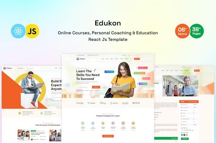 Edukon - Education And LMS React JS Template