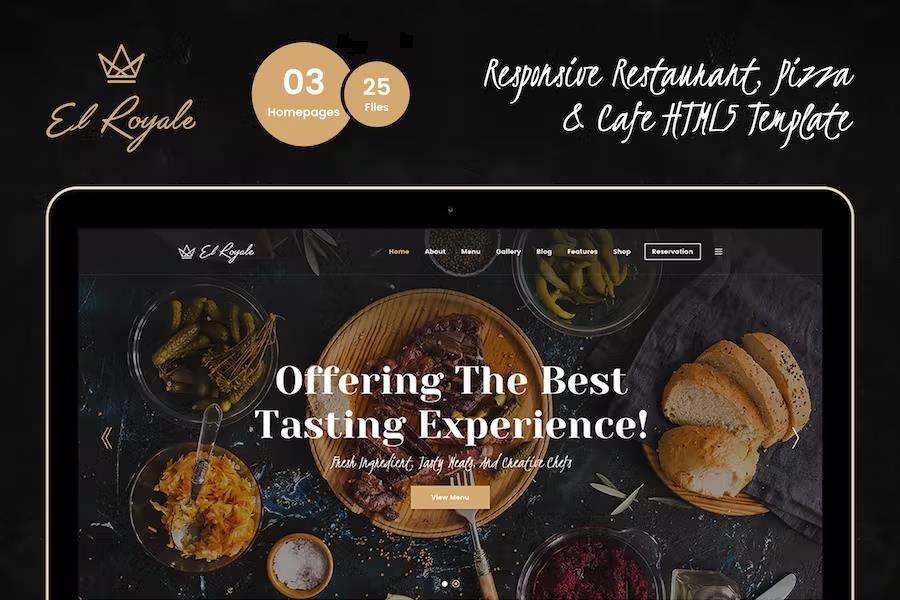 Elroyale - Restaurant & Cafe HTML5 Template
