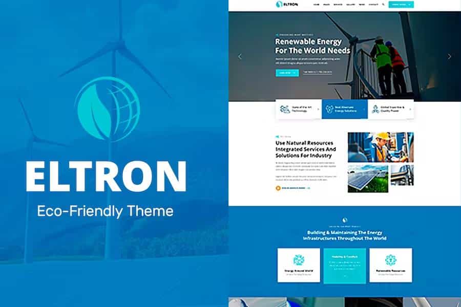 Eltron - Solar Energy WordPress Theme