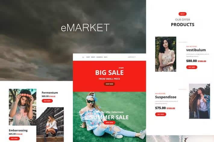 eMarket Mail - Responsive E-mail Template + Online Access