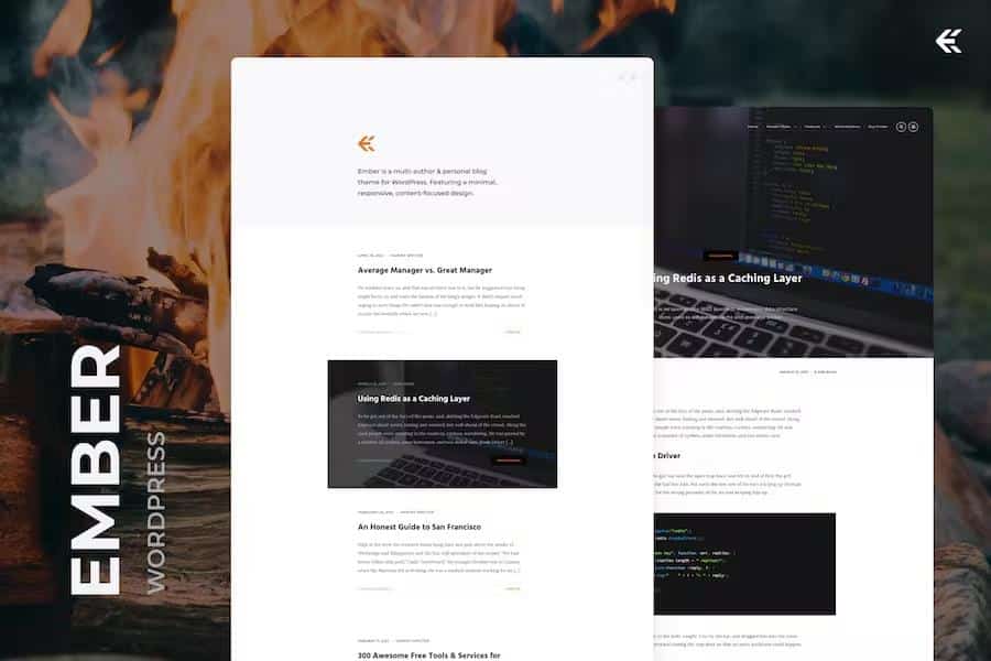 Ember - Responsive WordPress Blog Theme