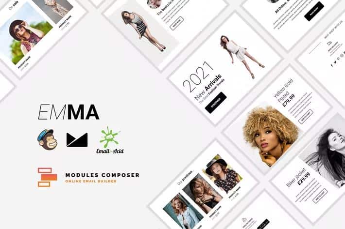 Emma - E-commerce Responsive Email for Fashion & Accessories with Online Builder