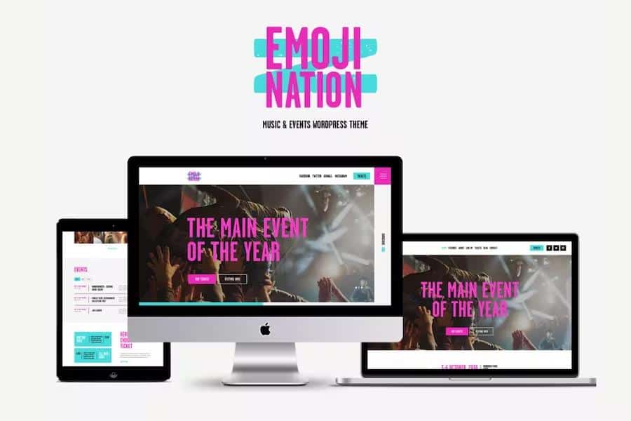 EmojiNation - Night Club & Concert Event WordPress Theme