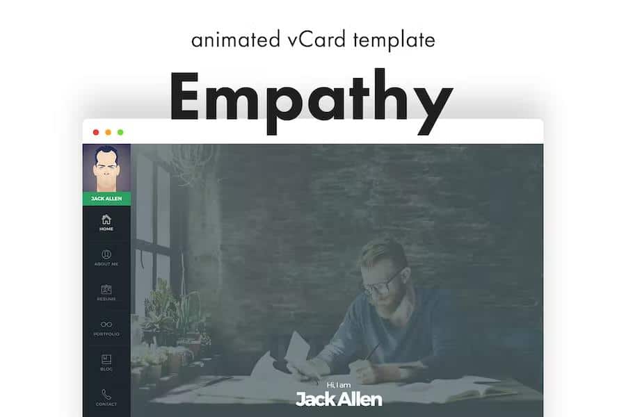 Empathy - A vCard & Resume Template