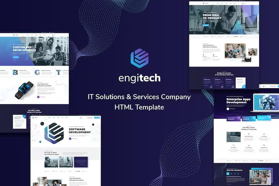 Engitech - IT Solutions & Services HTML5 Template listing image