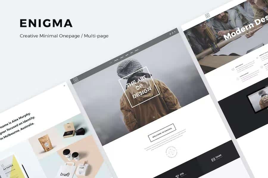 Enigma - Creative Responsive Minimal HTML Template