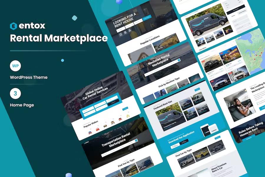 Entox - Rental Marketplace WordPress Theme