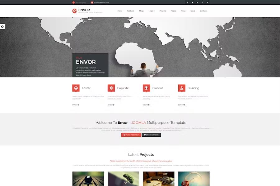 Envor - Fully Multipurpose Joomla Template