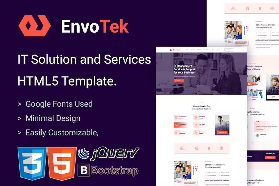 EnvoTek - IT Solution and Services HTML5 Template