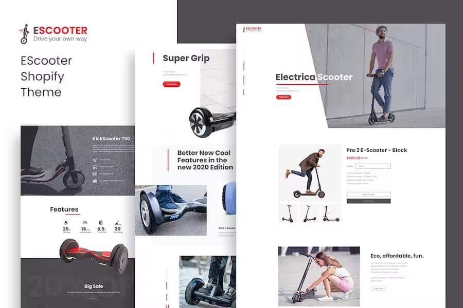 Escoot - Single Product Shopify Theme listing image