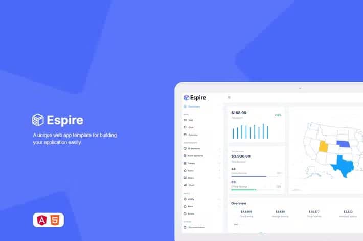 Espire - Bootstrap 5 Admin Template + Angular 12
