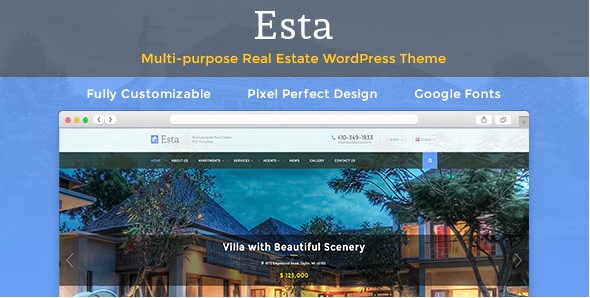 Esta - Responsive Real Estate WordPress Theme