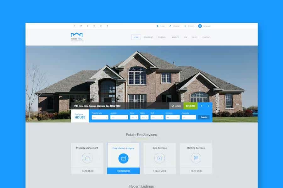 Estate Pro - Responsive HTML Template