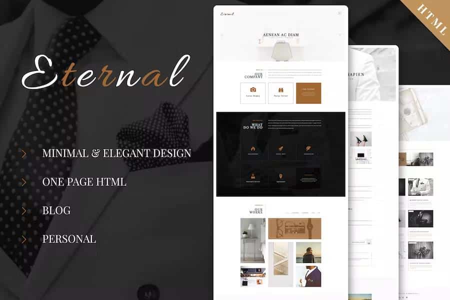 Eternal - Personal Elegant HTML Blog Template