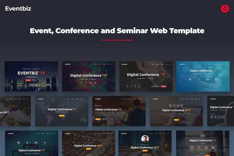 Eventbiz - Event, Conference and Seminar Website Template