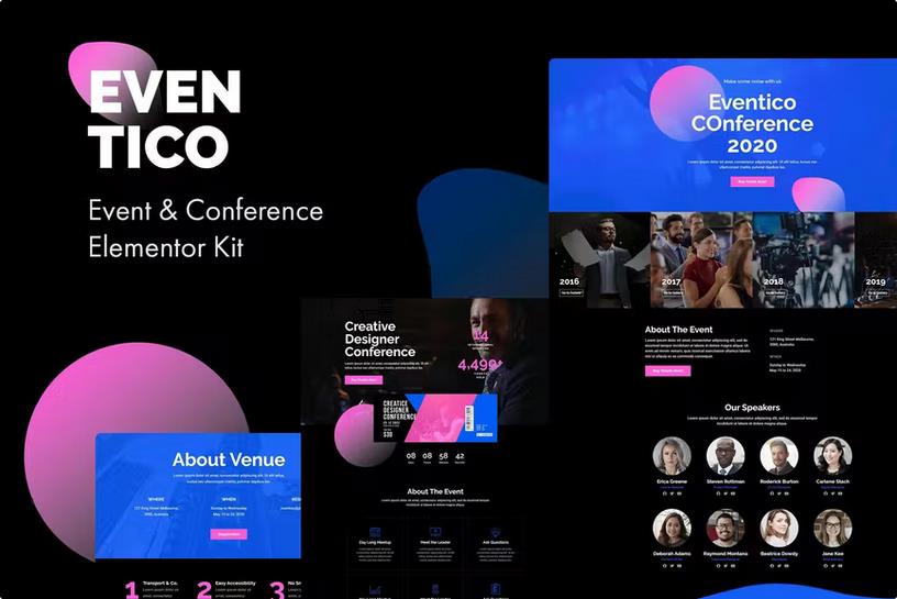 Eventico - Event & Conference Elementor Template Kit