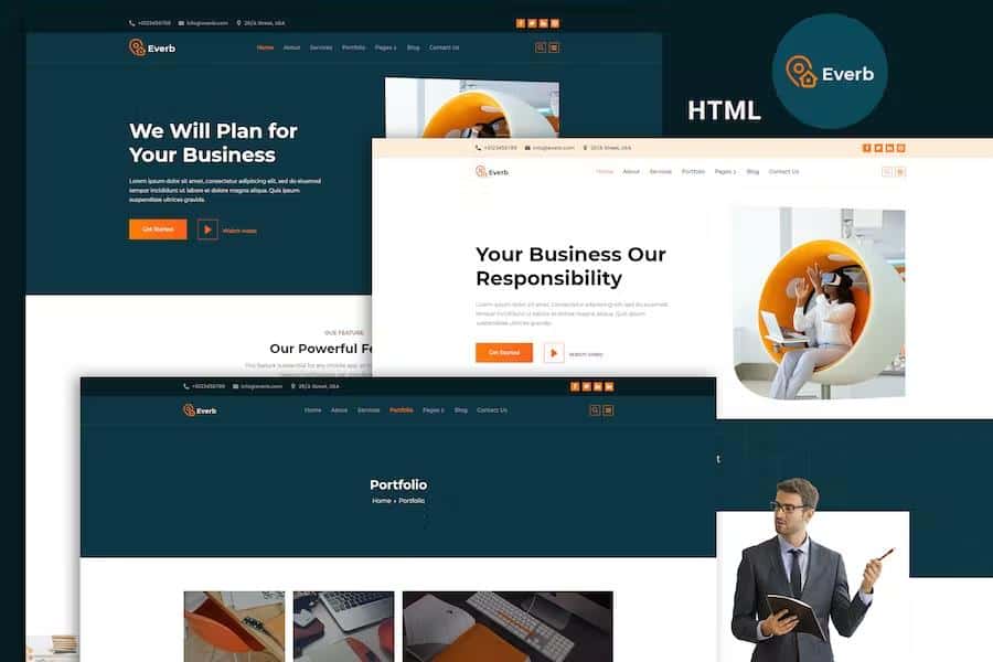 Everb - Business Consulting HTML Template