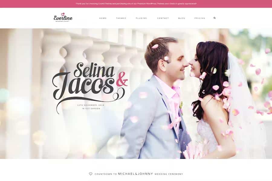 Everline - Wedding Events HTML Template listing image