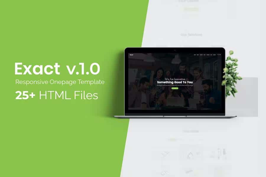 Exact - Multipurpose Responsive Onepage Template listing image